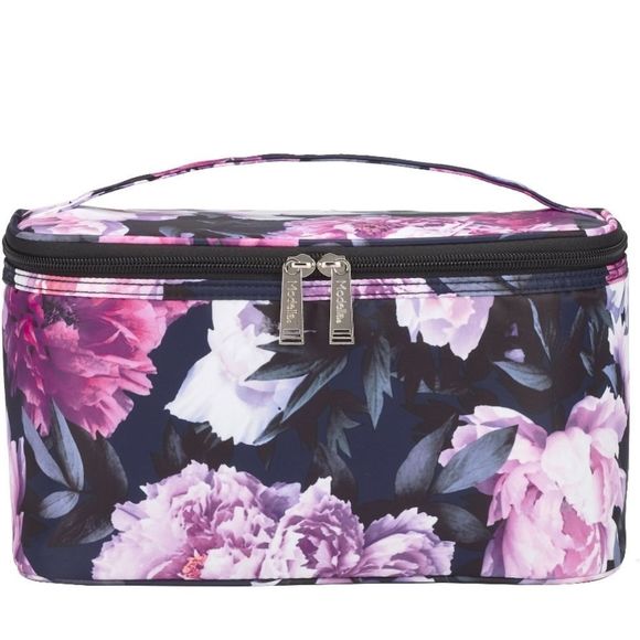 Modella Blue Floral Traincase - Picture 4 of 7